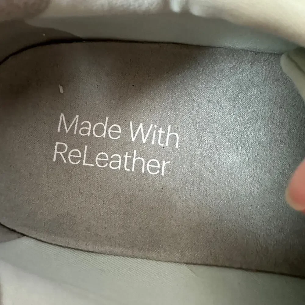 EVERLANE ReLeather Court Sneakers Mint Green Leather Unisex Mens 5 Womens 7
